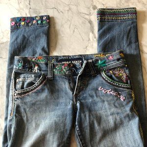 Miss Sixty Hand-Embroidered Jeans